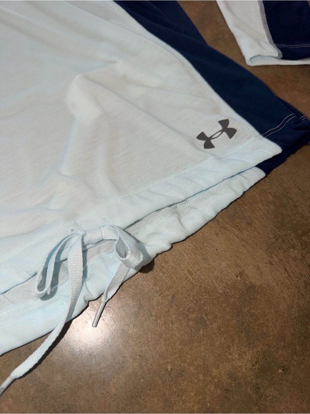 NWT Under Armour Threadborne HeatGear Hoodie Aqua Navy Women’s Large - Picture 2 of 11